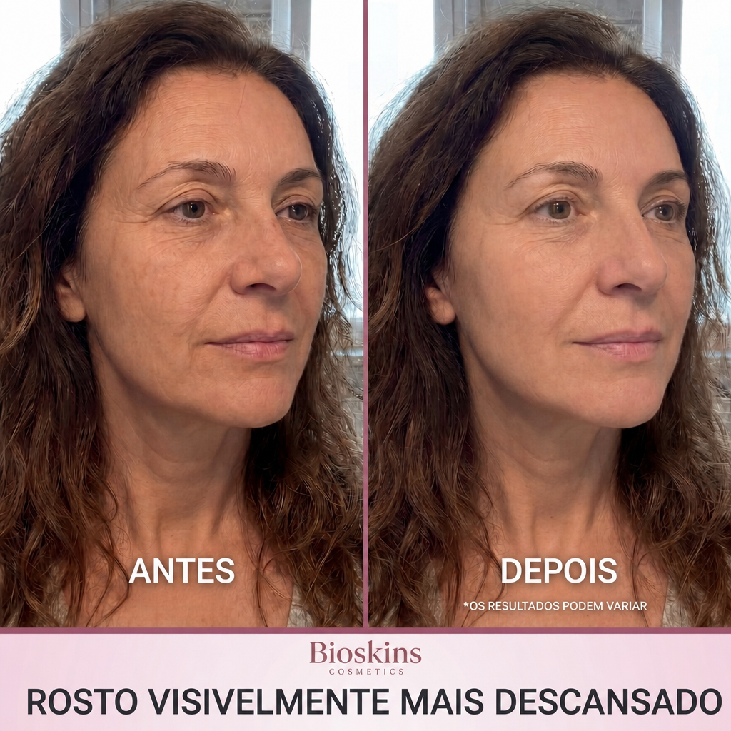 Antes / Depois — rosto mais firme
