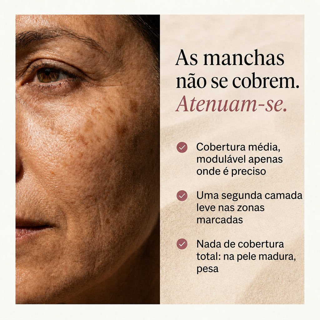 As manchas não se cobrem