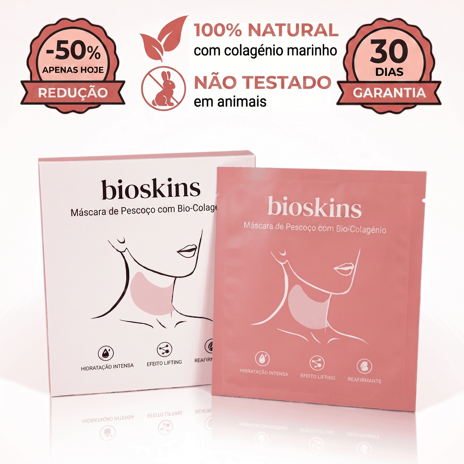 Máscara Pescoço com Bio-Colagénio